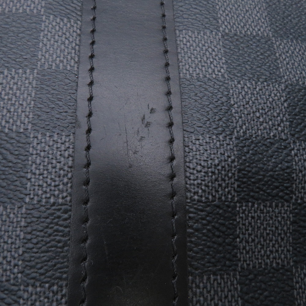 LOUIS VUITTON Keepall Bandouliere NoirN41413 Damier Graphite Size 55