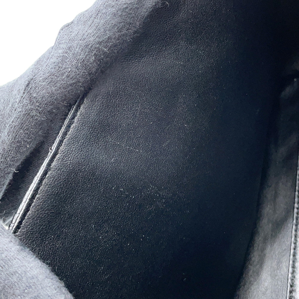 CHANEL Matelasse Handbag Black Caviar Leather Size 25