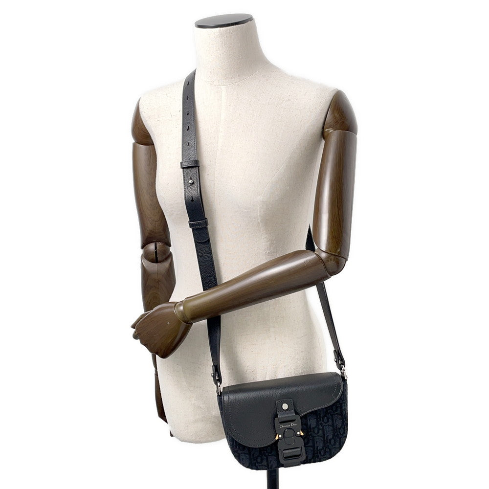 Dior Saddle flap messenger bag Black2ADCA435YKS Leather Canvas Size Mini
