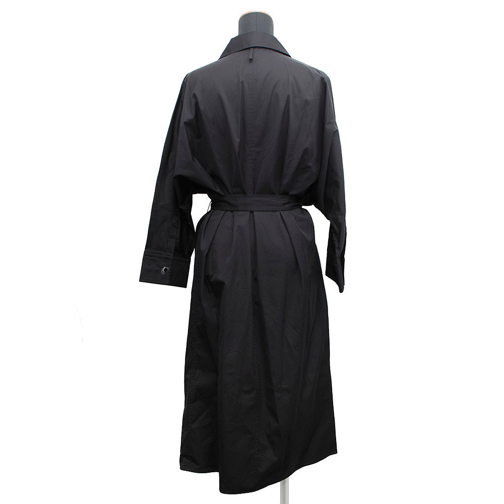 HERMES Shirt dress One piece Size Chronomat 44 Black Cotton100%
