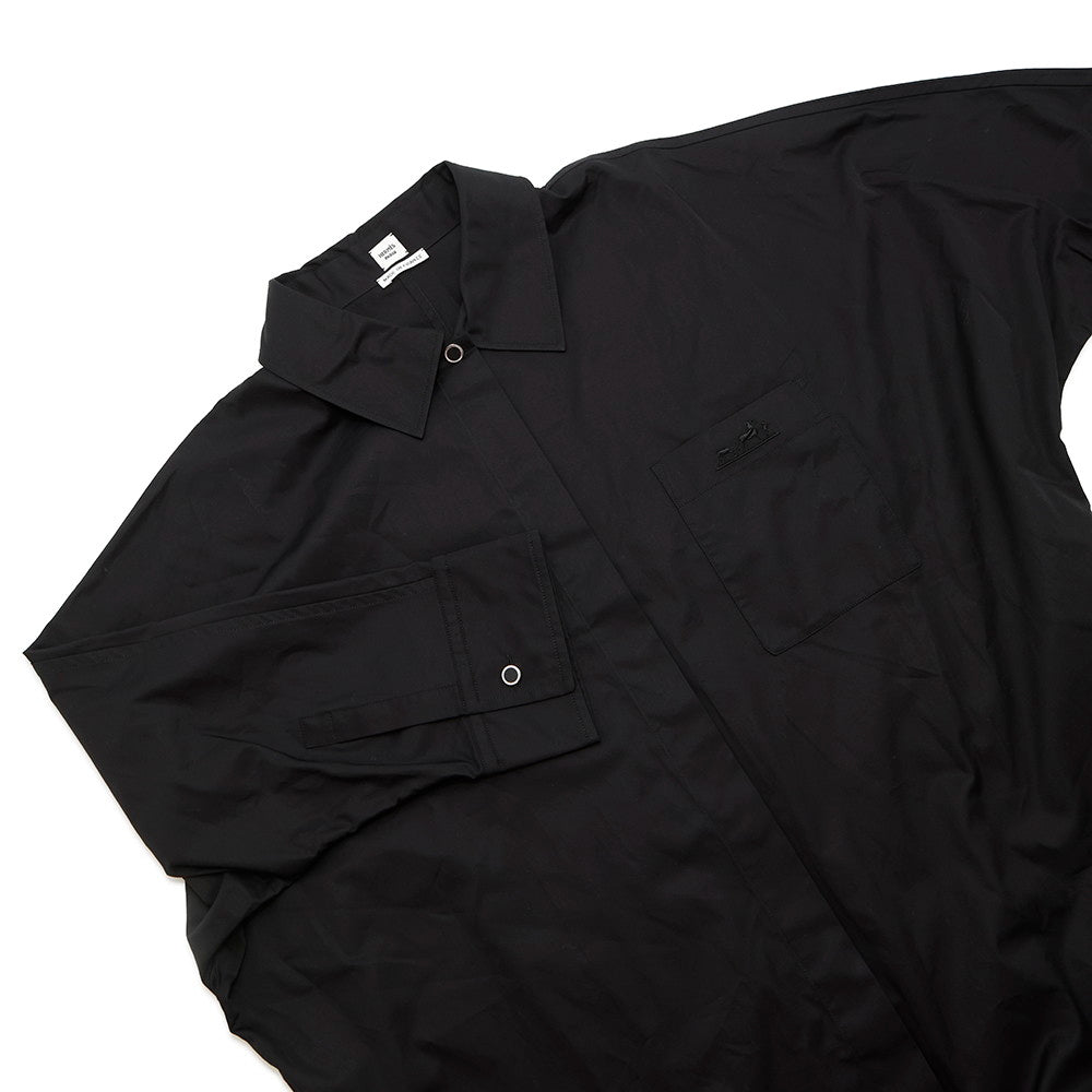 HERMES Shirt dress One piece Size Chronomat 44 Black Cotton100%