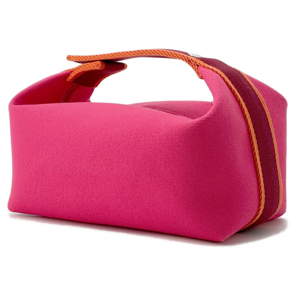 HERMES Brid a Black Hibiscus Canvas Size PM