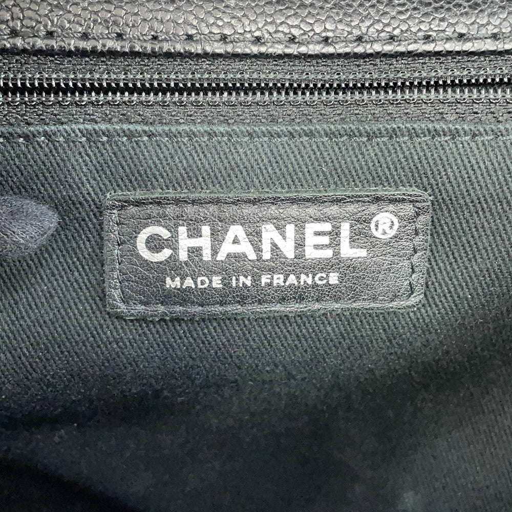 CHANEL Wild Stitch ChainBag Black Caviar Leather