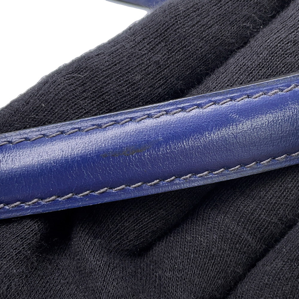 HERMES Mini Kelly Blue Saphir Box Calf Leather