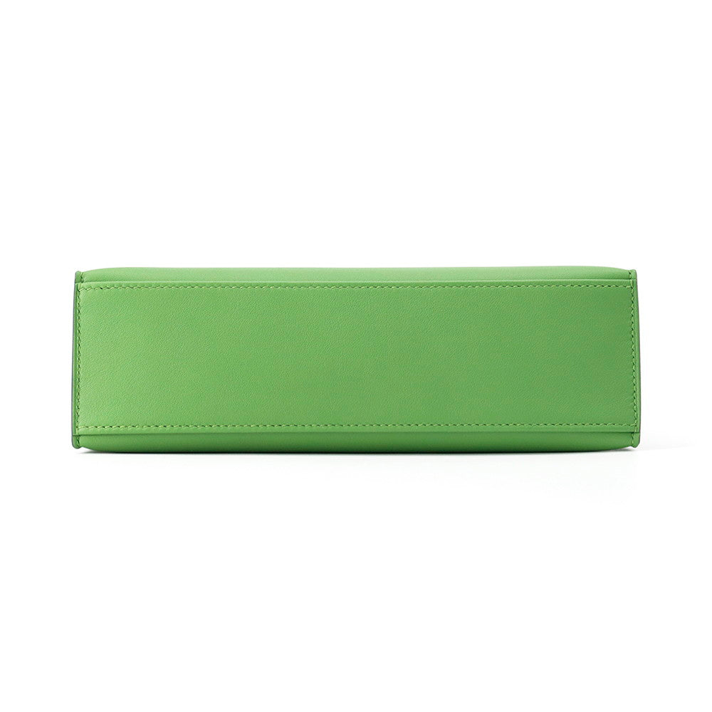 HERMES PochetteKelly Vert Yucca Swift Leather