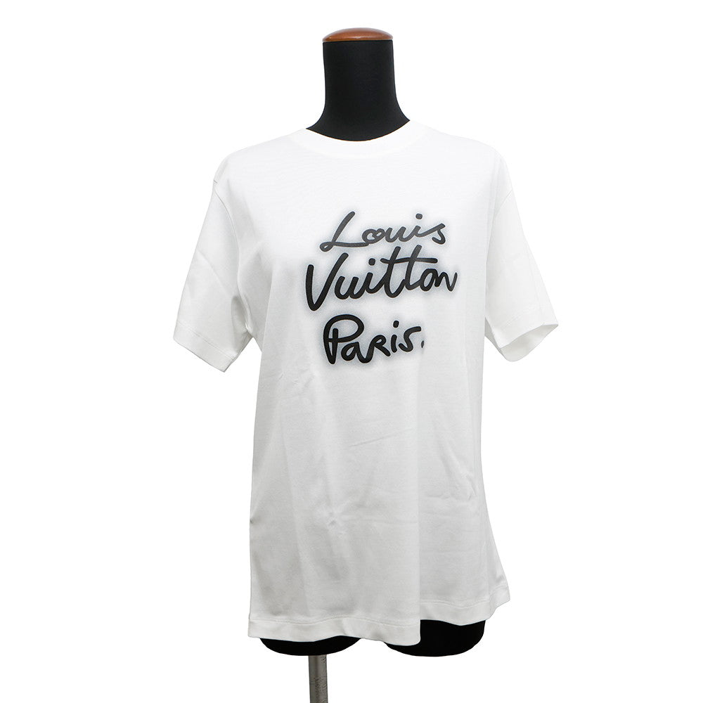 LOUIS VUITTON Glow Signature T-Shirt 2025 Spring/Summer Model Size M White1AHILF Cotton100%