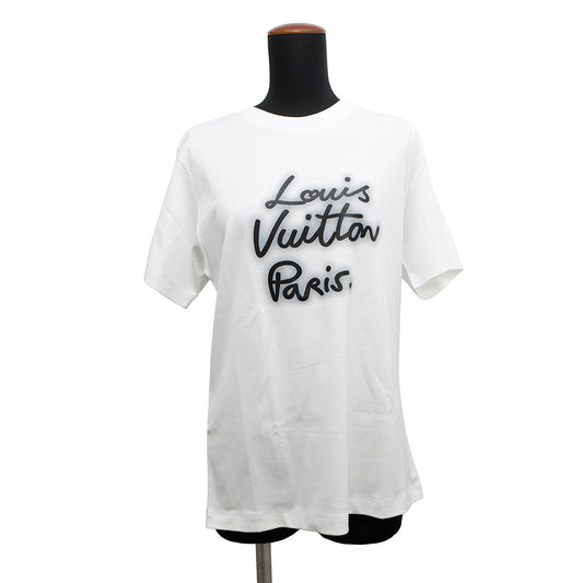 LOUIS VUITTON Glow Signature T-Shirt 2025 Spring/Summer Model Size M White1AHILF Cotton100%