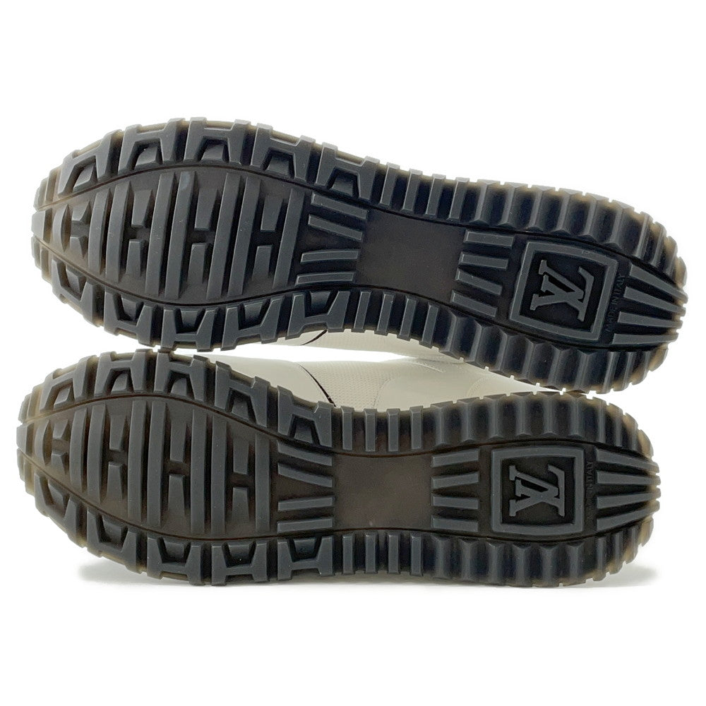 LOUIS VUITTON Run Away・Sneakers White1A4XNO Calf Leather Monogram Size 39 1/2
