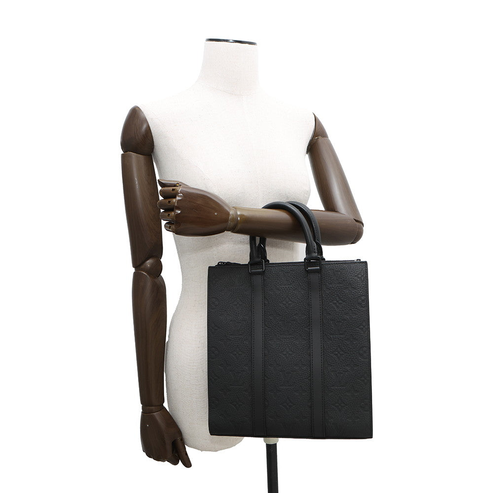 LOUIS VUITTON Sac Plat NoirM21884 Monogram・Taurillon