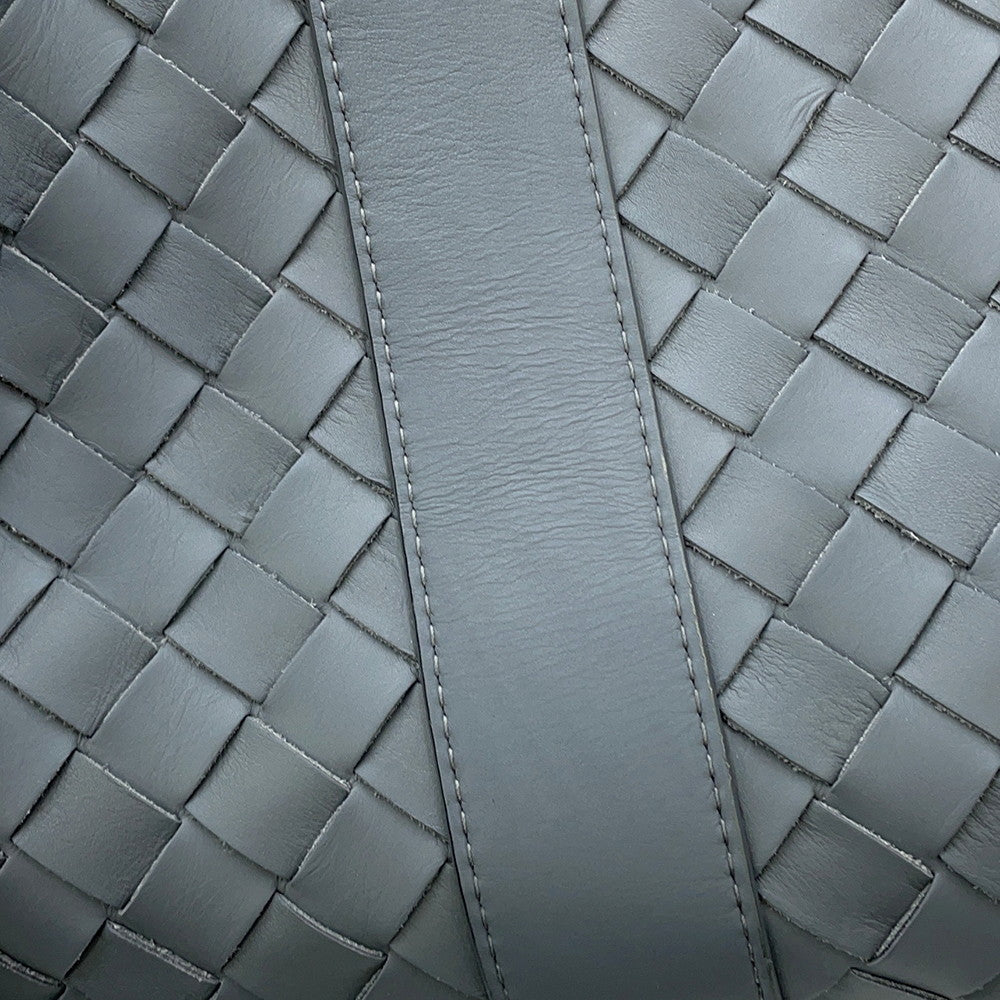 Bottega Veneta INTRECCIATO 2WAY Business Bag Gray Leather