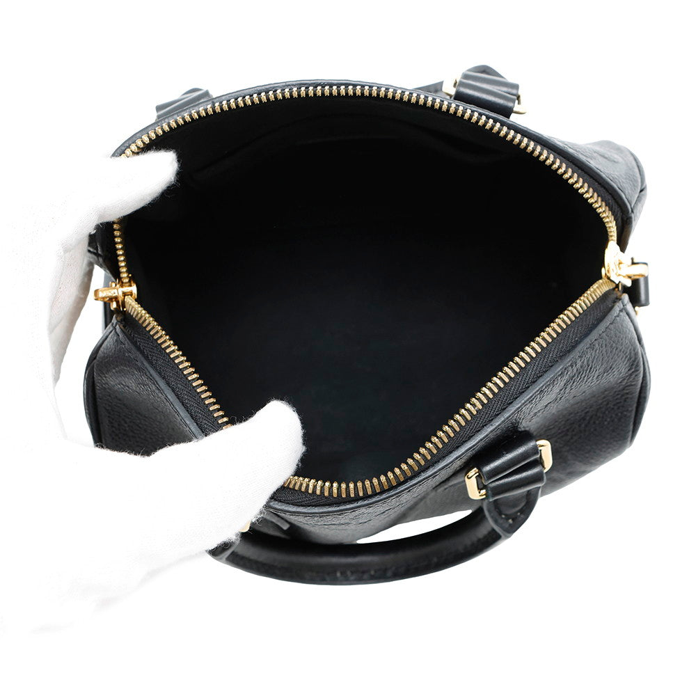 LOUIS VUITTON Speedy Bandouliere NoirM58953 Monogram Empreinte Leather Monogram Giant Size 20