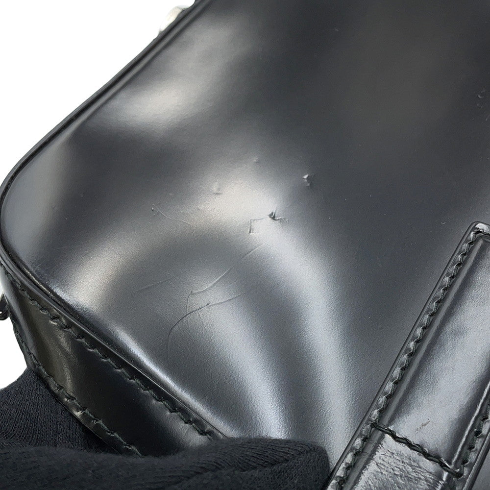 PRADA 2WAY business bag Black2VE368 BrushedLeather