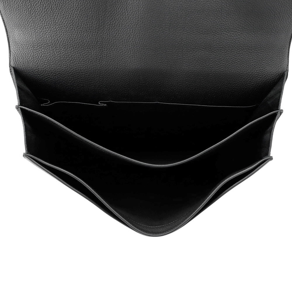 HERMES Sac A Depeches Black Togo Leather Size 38