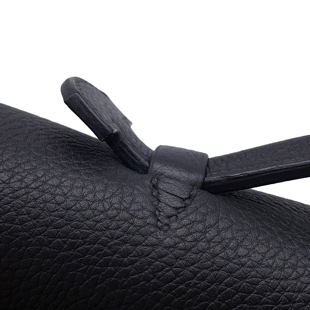 HERMES Sac A Depeches Black Togo Leather Size 38
