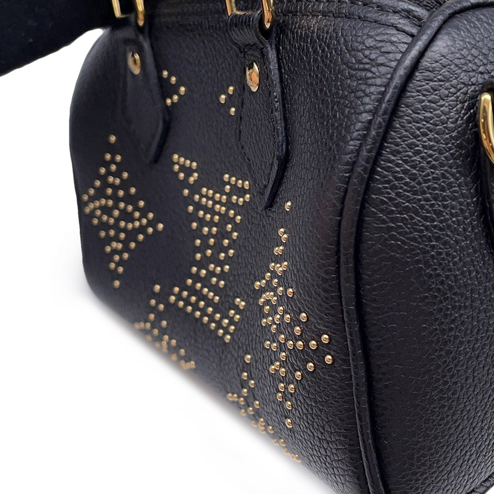 LOUIS VUITTON Nano Speedy NoirM46745 Monogram Empreinte Leather(Studded)