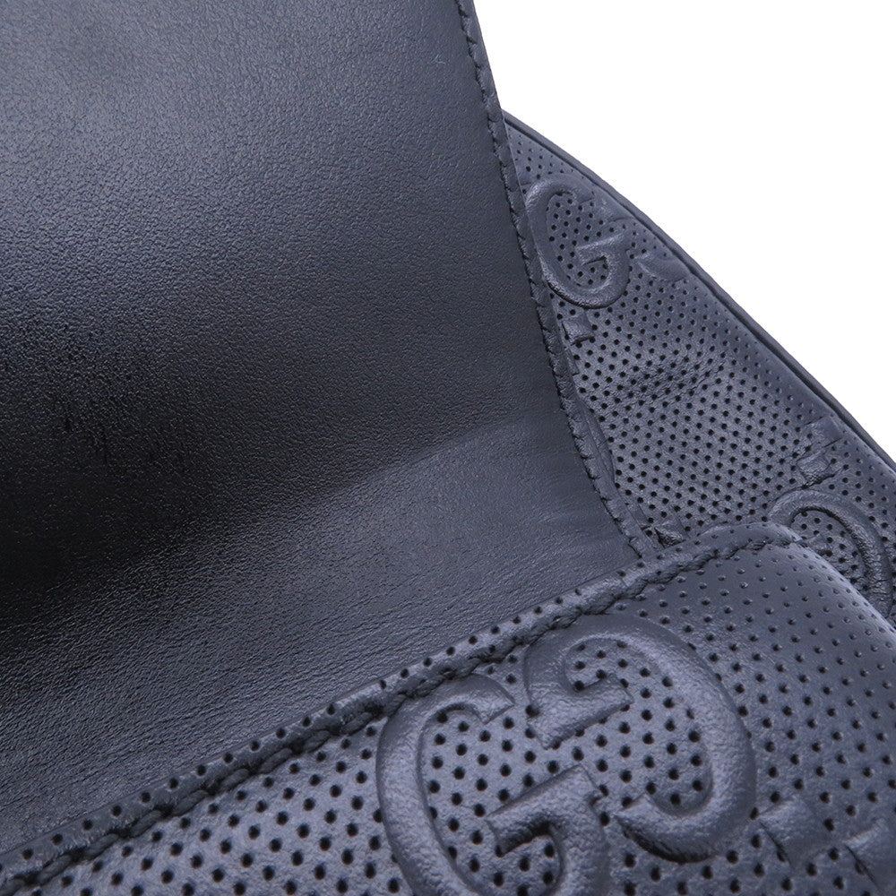 GUCCI GG Embossed Backpack Black658579 Leather