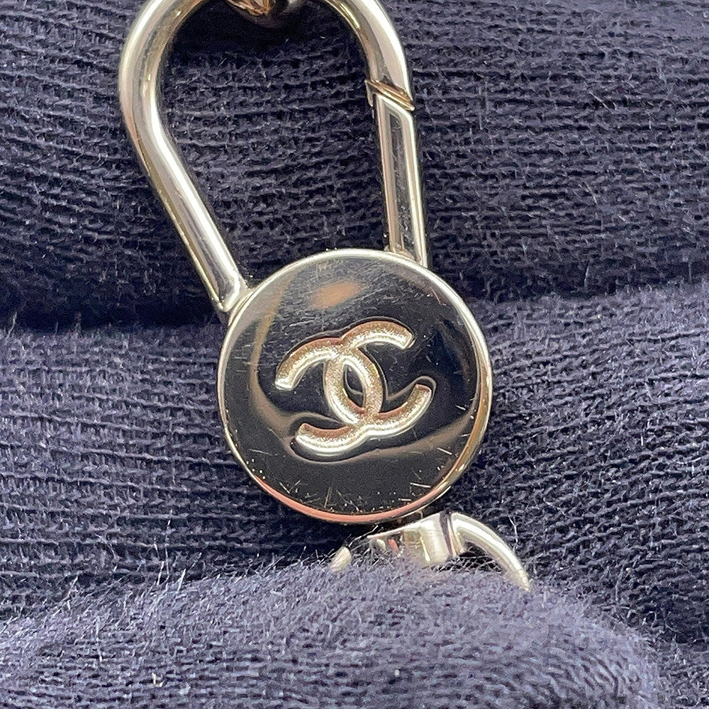 CHANEL Matelasse Top Handle Mini Chain Backpack Beige Lambskin