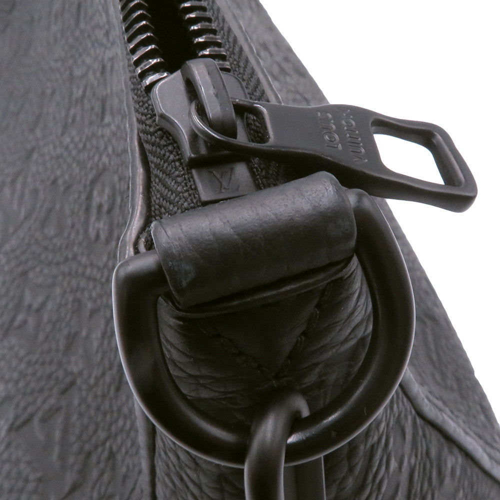 LOUIS VUITTON Triangle Messenger Bag NoirM55878 Monogram・Taurillon