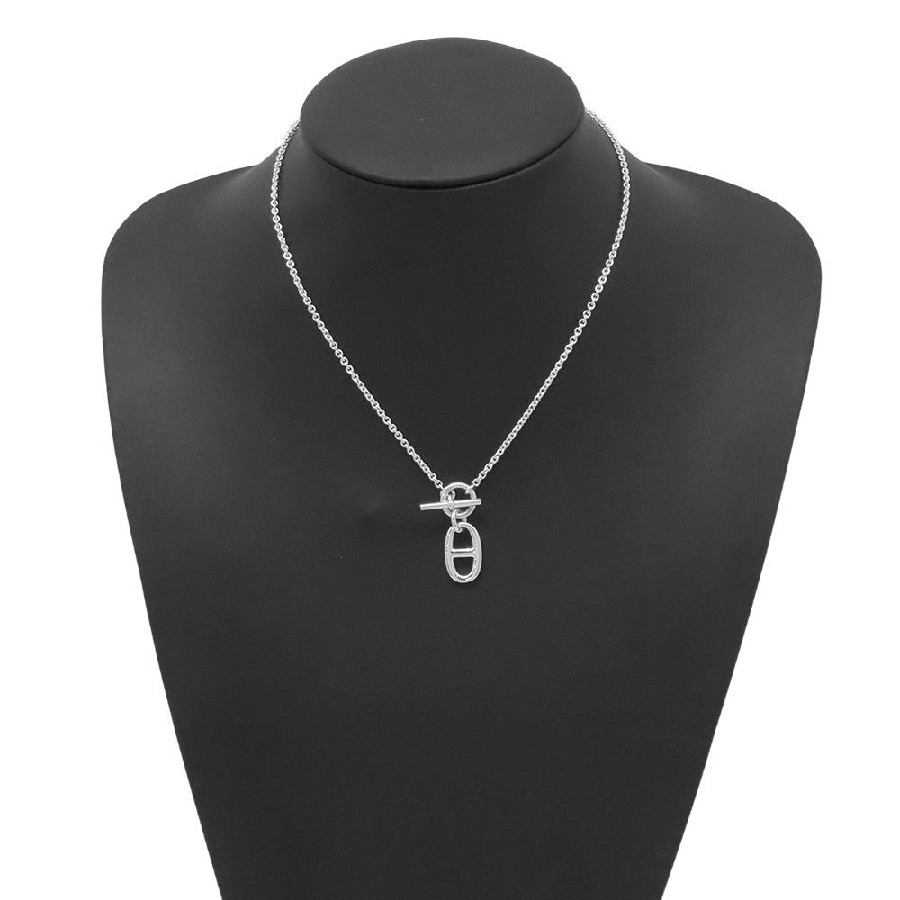 HERMES Chaine d'Ancre Amulette Necklace SV925