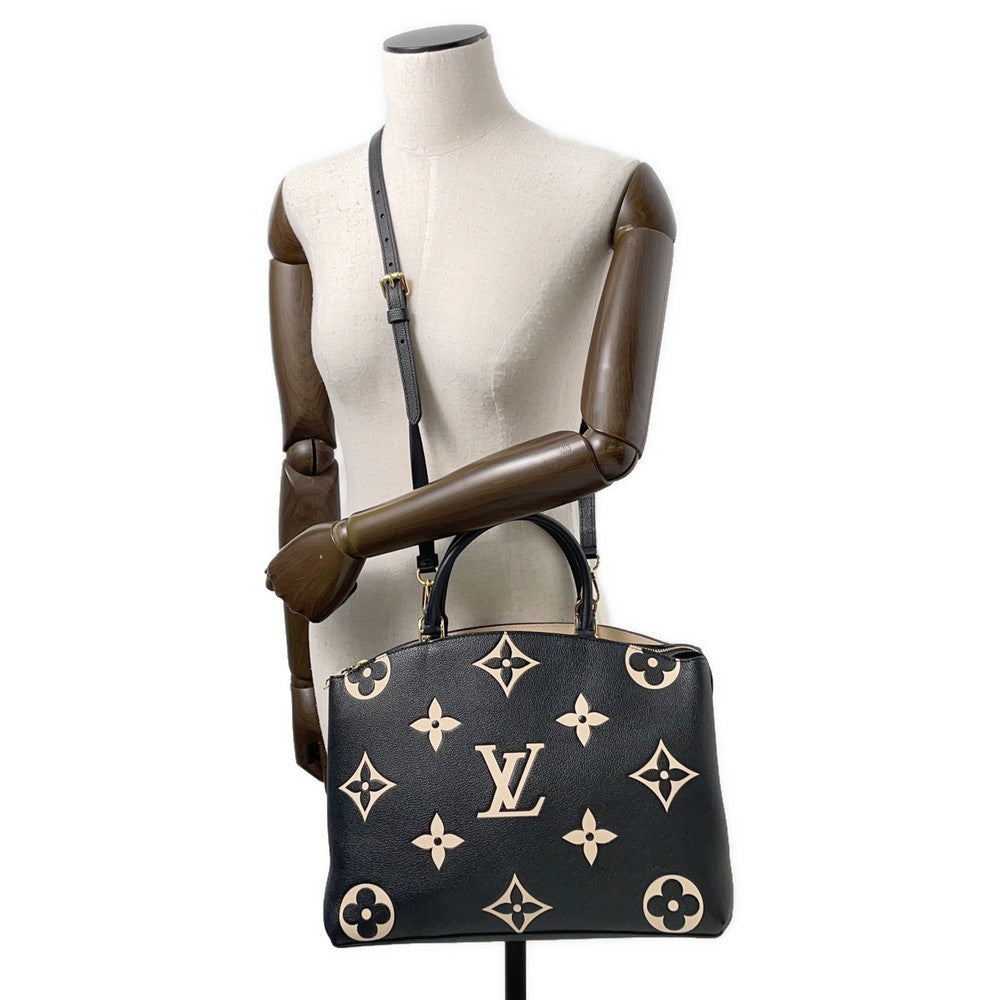 LOUIS VUITTON Grand Palais Noir/BeigeM45842 Monogram・Amplan Size MM