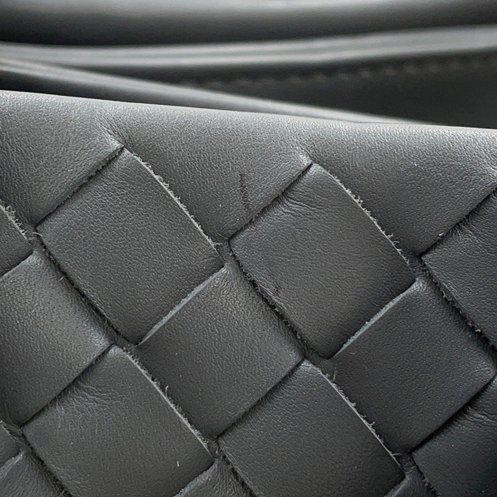 Bottega Veneta INTRECCIATO Roma 2WAYBag Gray489509 Leather Size Small