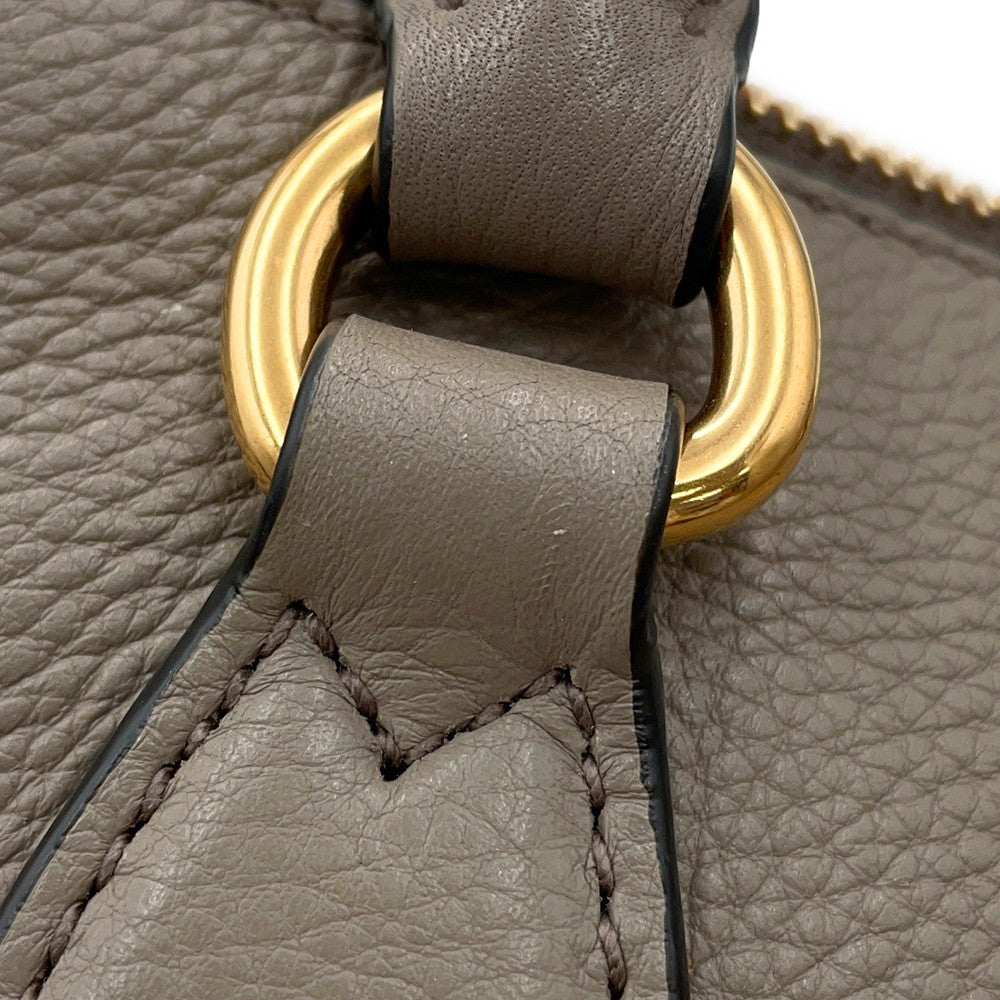 PRADA 2WAYHandbag Greige1BC032 Leather