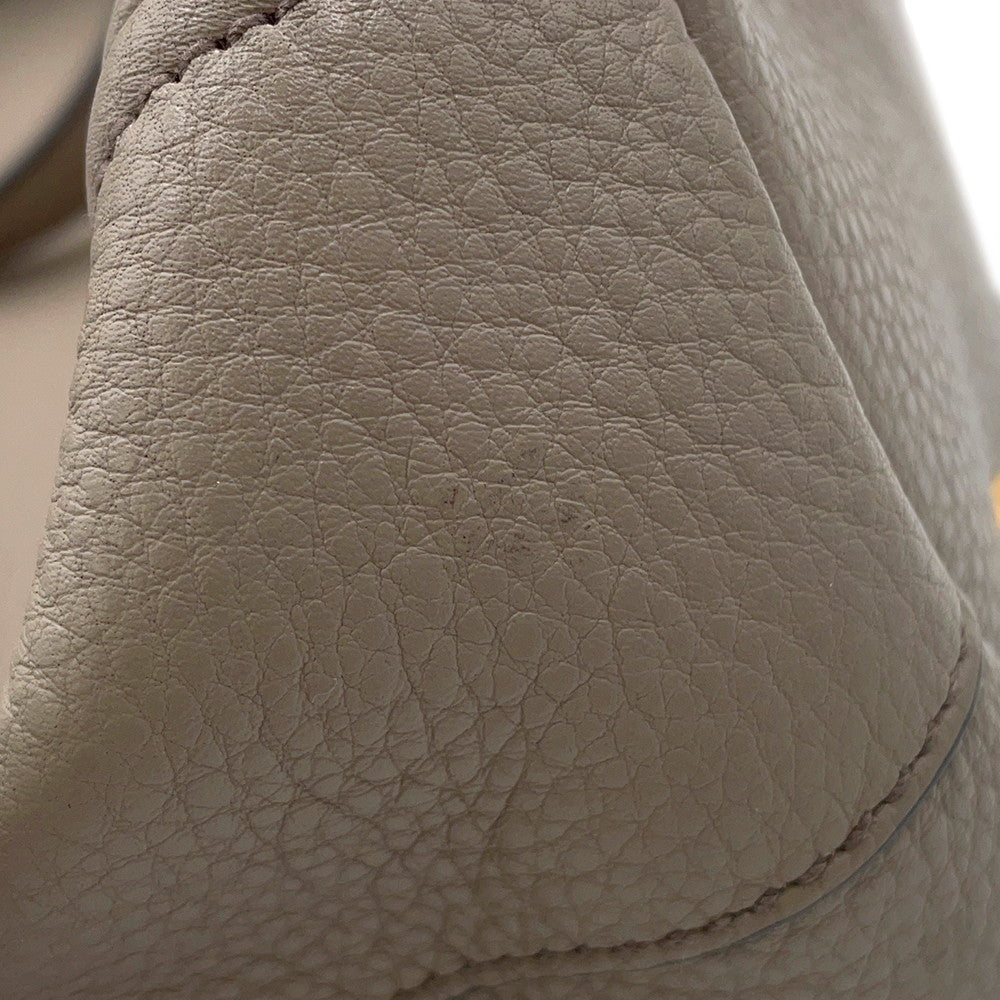 PRADA 2WAYHandbag Greige1BC032 Leather