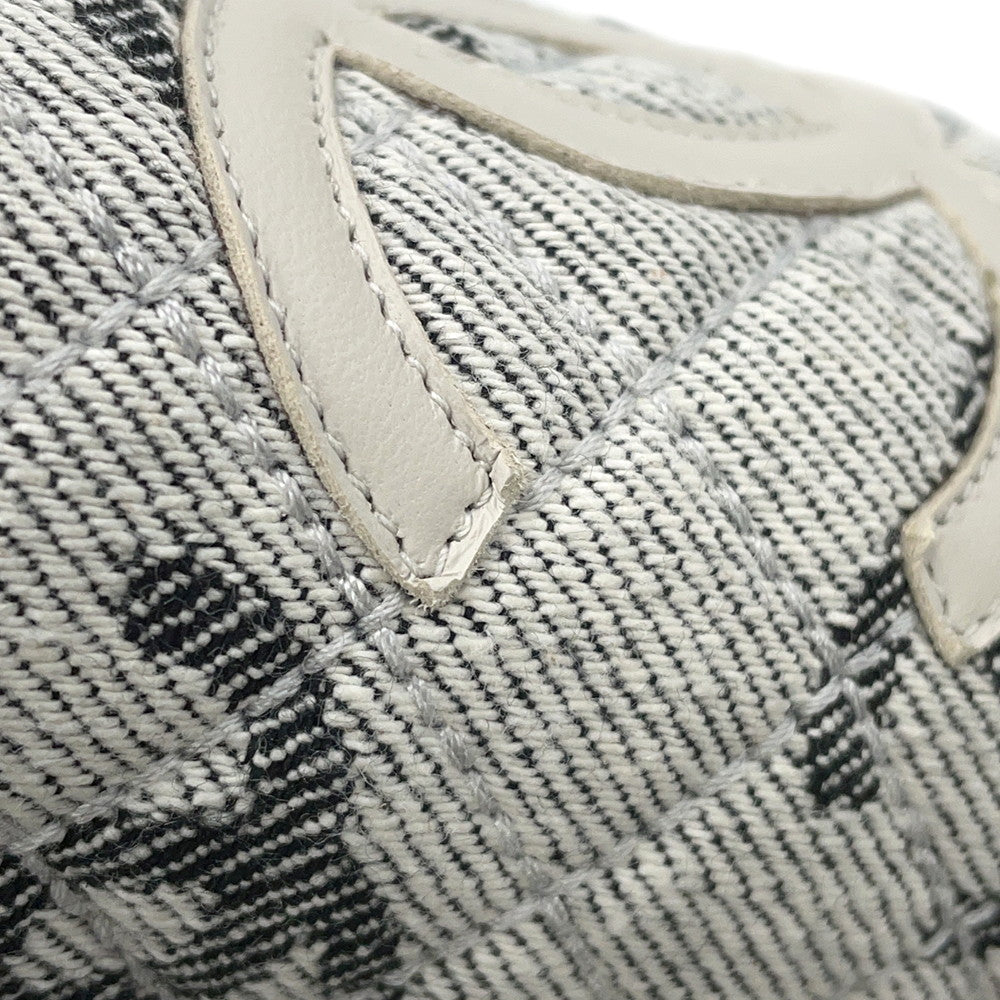 CHANEL CC Logo espadrilles Gray/BlackG39028 Canvas Leather Size 38C
