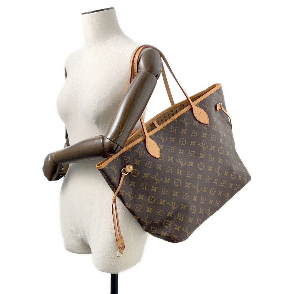 LOUIS VUITTON Neverfull BeigeM40156 Monogram Size MM