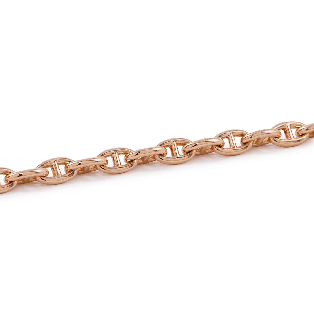 HERMES Chaine d'Ancre Bracelet 26 frames Size TPM 18K Pink Gold
