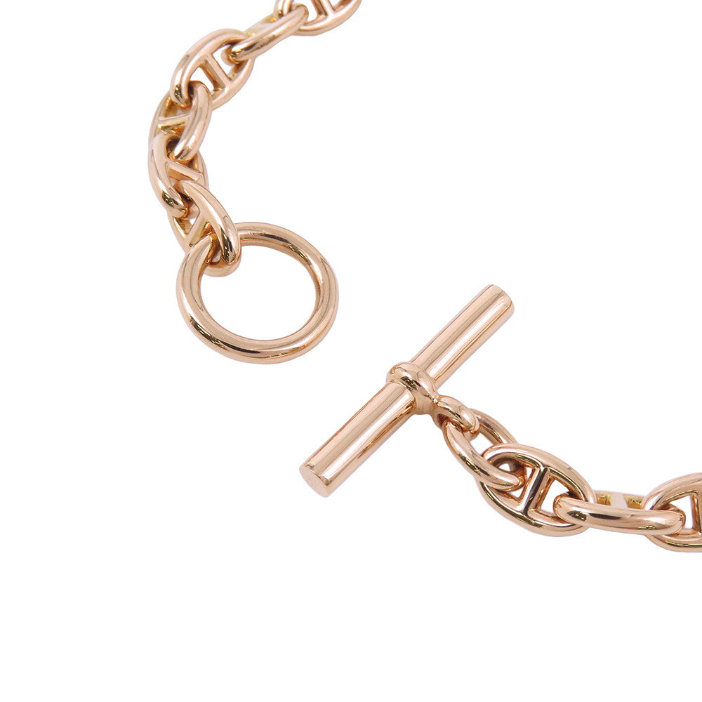 HERMES Chaine d'Ancre Bracelet 26 frames Size TPM 18K Pink Gold