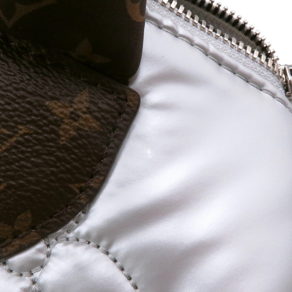 LOUIS VUITTON Speedy Bandouliere SilverM20973 Recycled MetallicNylon Monogram Size 25