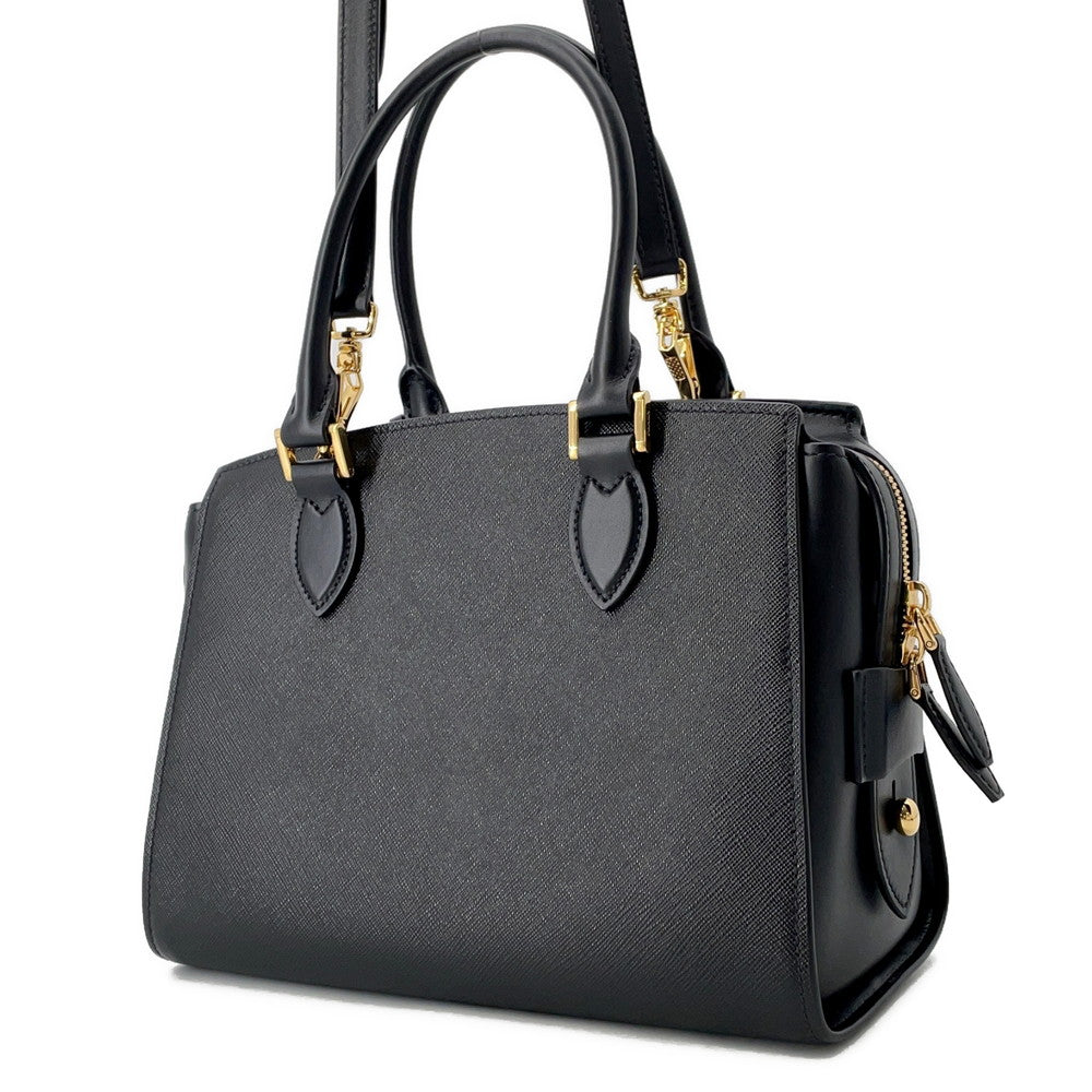 PRADA Saffiano Leather 2WAY Handbag Black1BA164 Leather