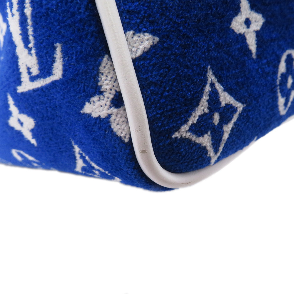 LOUIS VUITTON Speedy Bandouliere LV Match Blue/WhiteM20751 Monogram・Jacquard Velvet Size 20