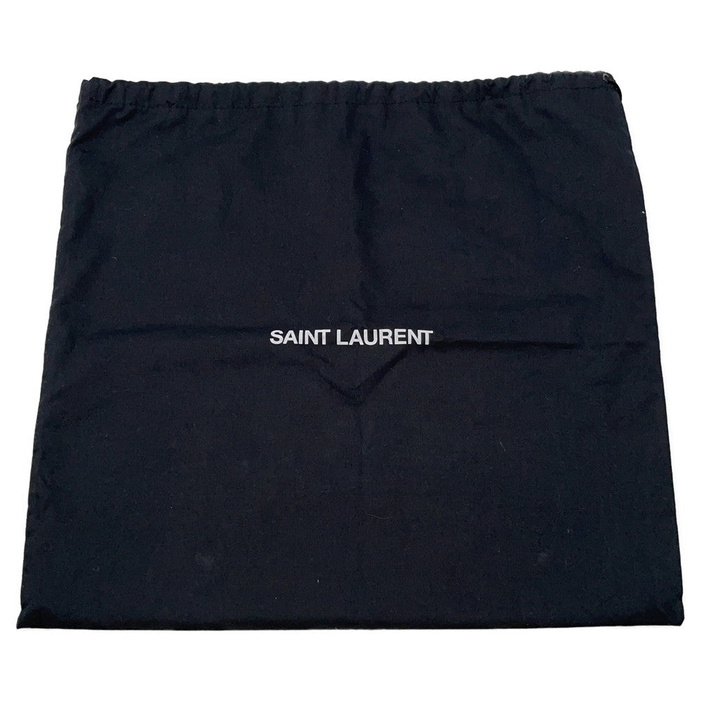 SAINT LAURENT PARIS Cassandra Top Handle 2-Way Handbag Black578000 Leather suede