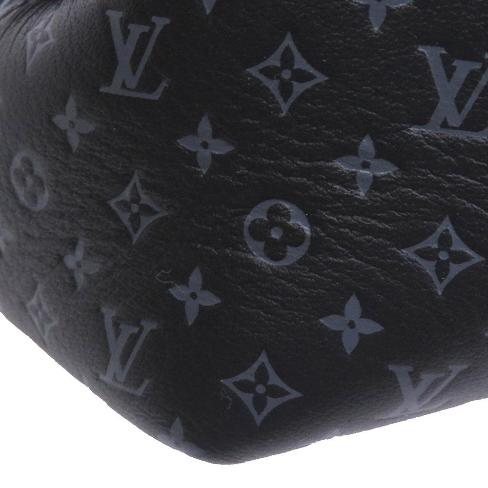 LOUIS VUITTON Nanogram Clutch BlackM22325 Nanogram Calf Leather