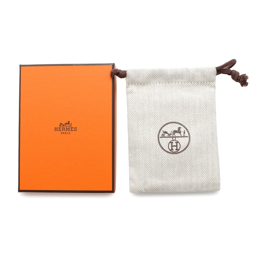 HERMES Pop Ash Necklace Size Mini White Metal Lacquer