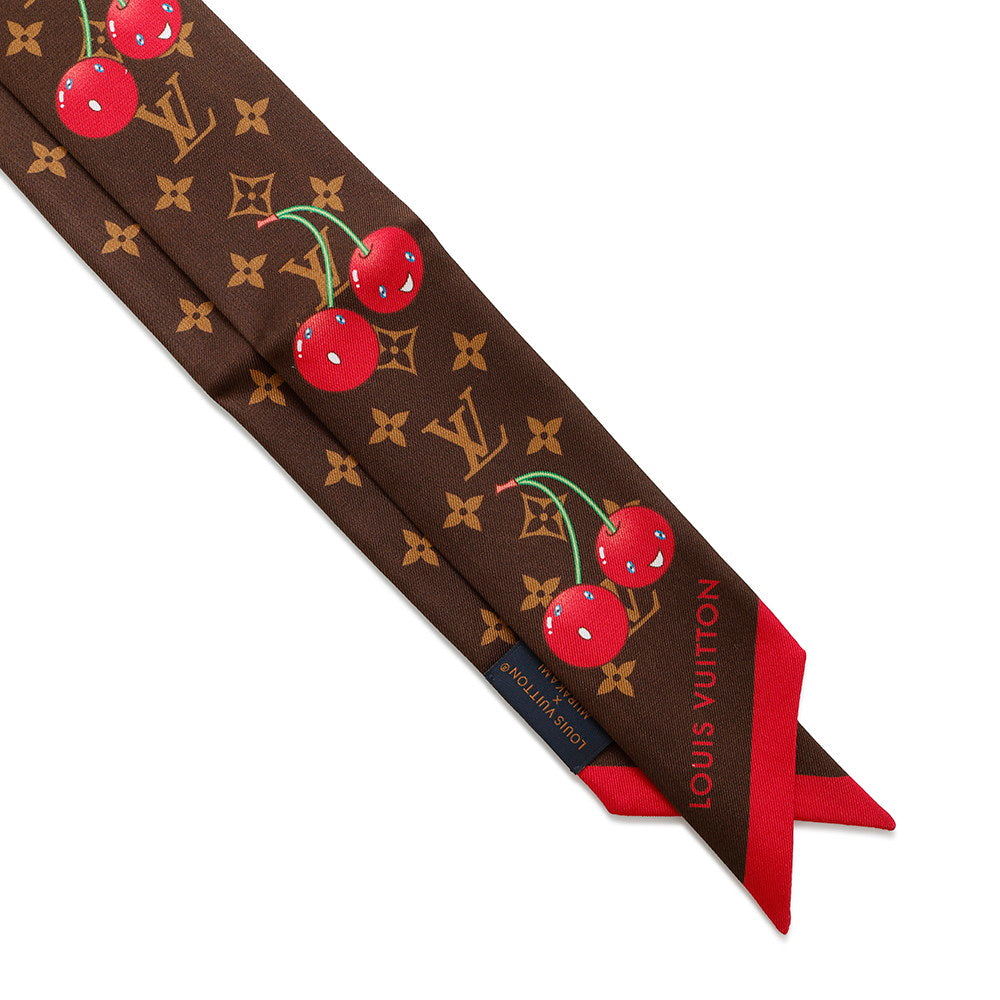 LOUIS VUITTON LV × TM BandeauBB・Monogram Cherry MarronM96085 Silk100%