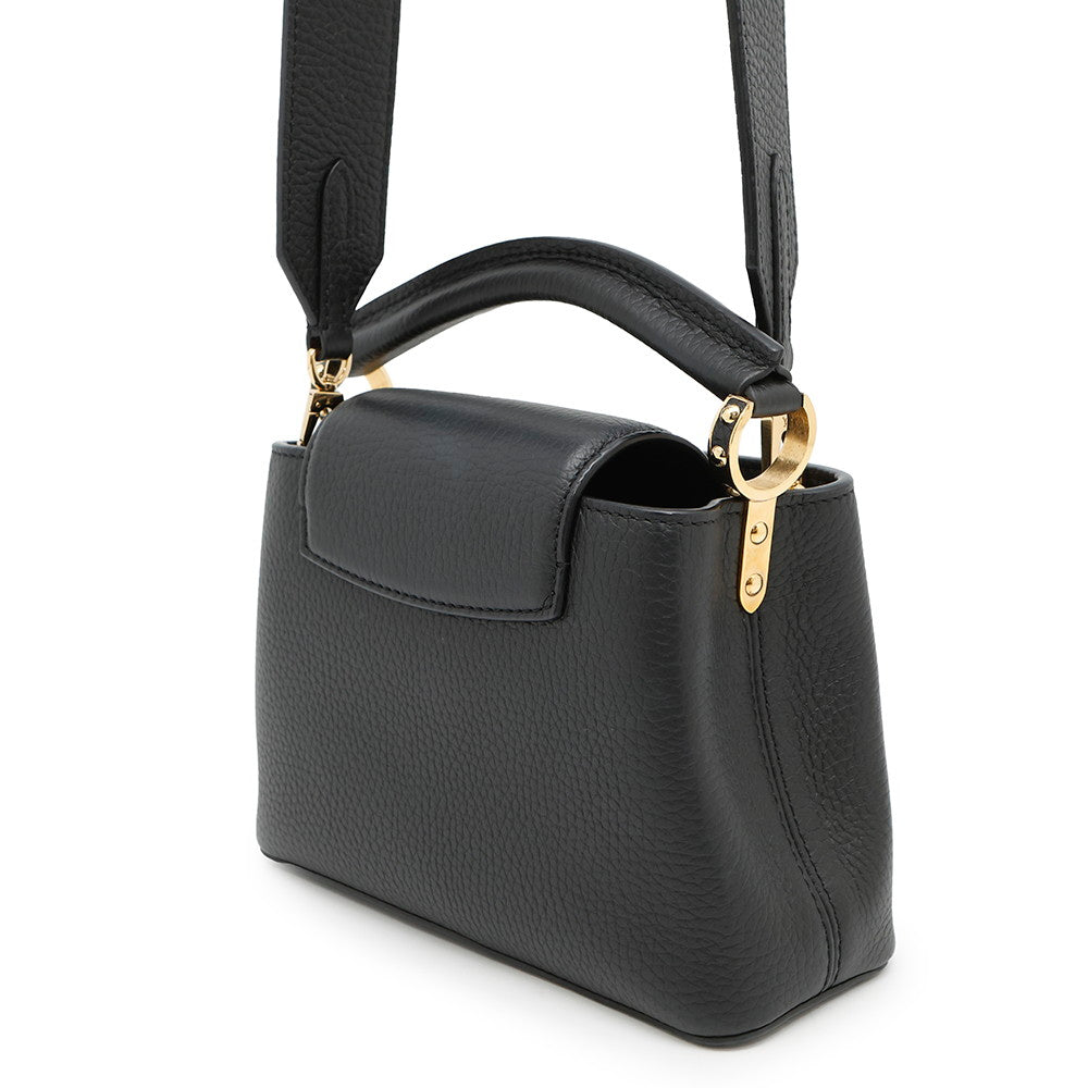 LOUIS VUITTON Capucines NoirM56071 Taurillon Leather Size MINI