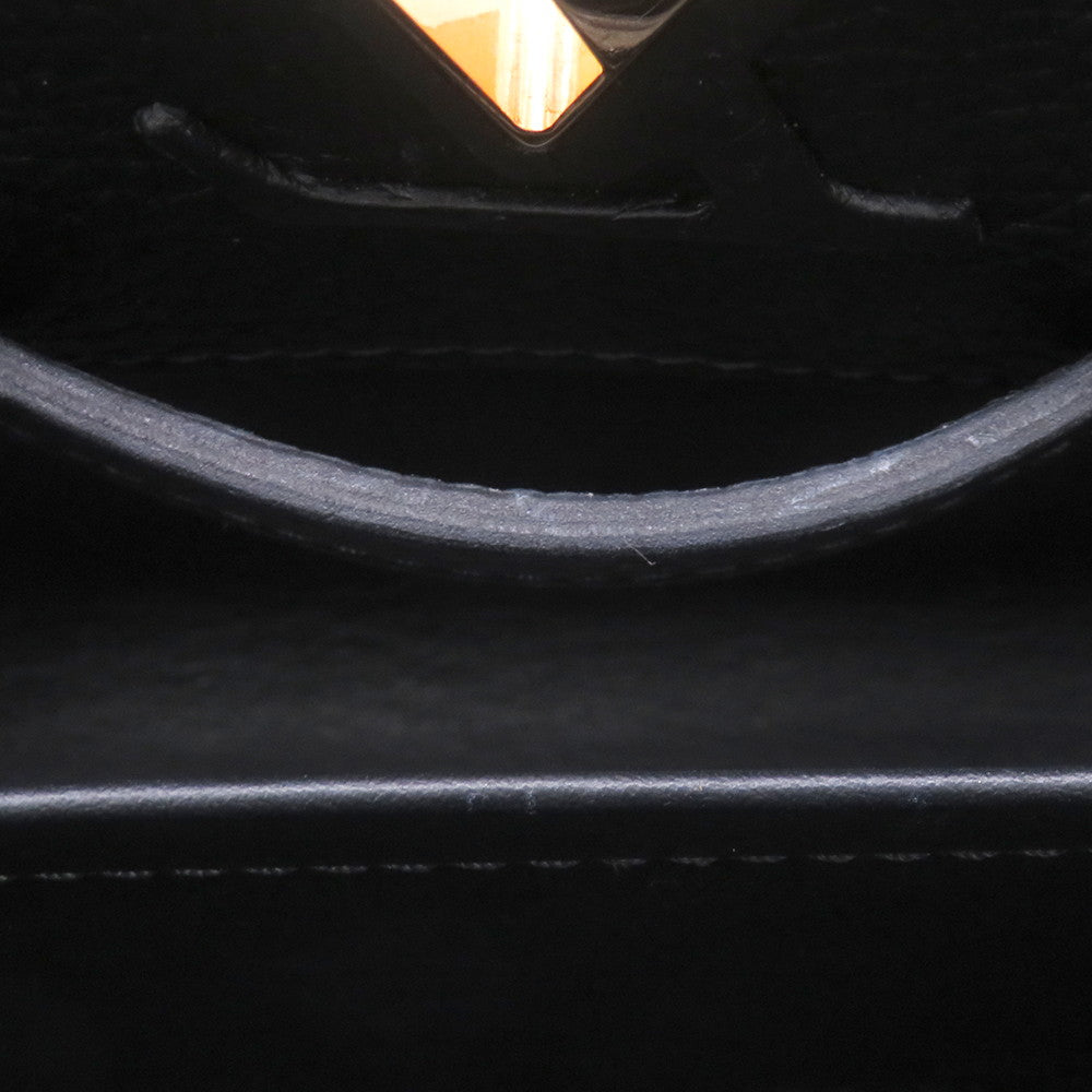 LOUIS VUITTON Capucines NoirM56071 Taurillon Leather Size MINI