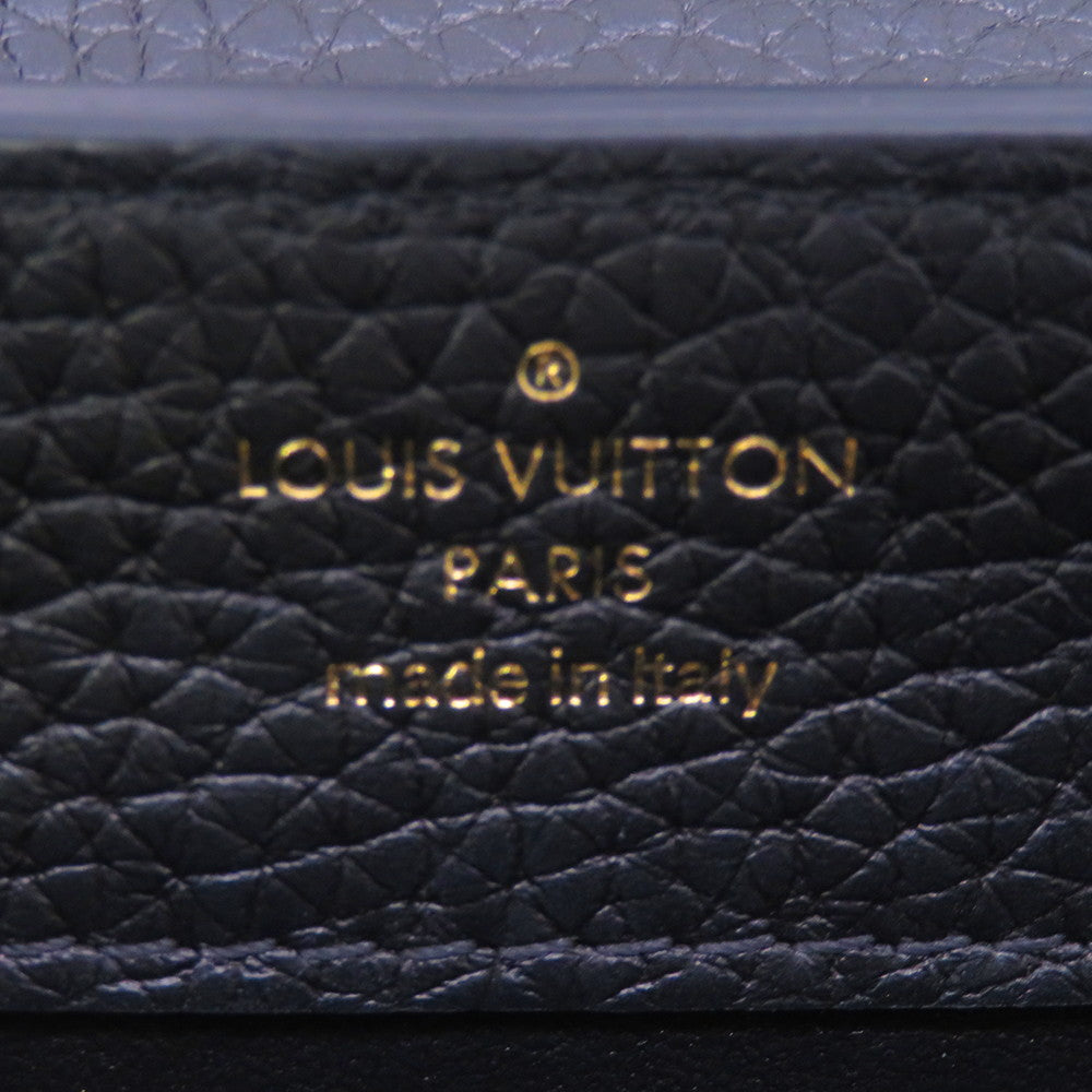 LOUIS VUITTON Capucines NoirM56071 Taurillon Leather Size MINI