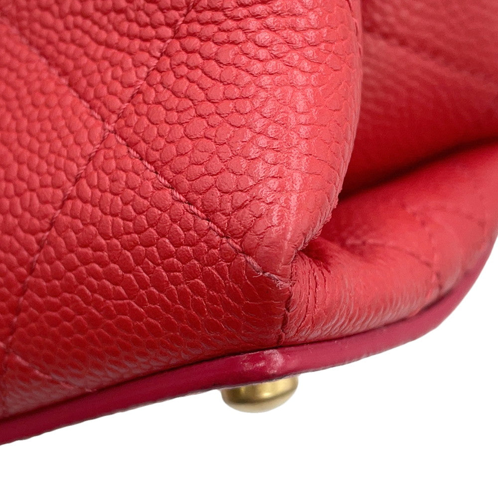 CHANEL Drawstring 2WayShoulder Bag RedAS0310 Caviar Leather