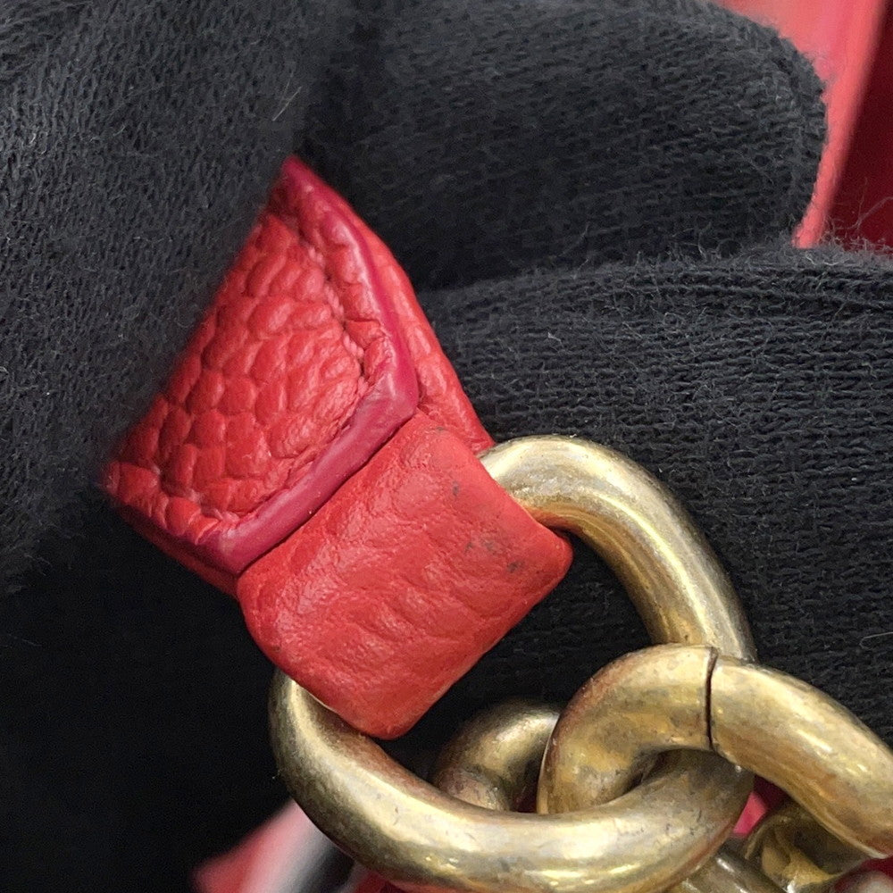 CHANEL Drawstring 2WayShoulder Bag RedAS0310 Caviar Leather