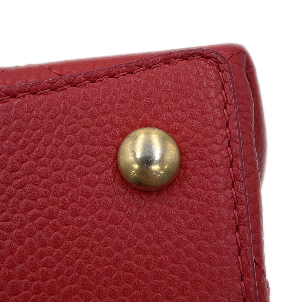 CHANEL Drawstring 2WayShoulder Bag RedAS0310 Caviar Leather