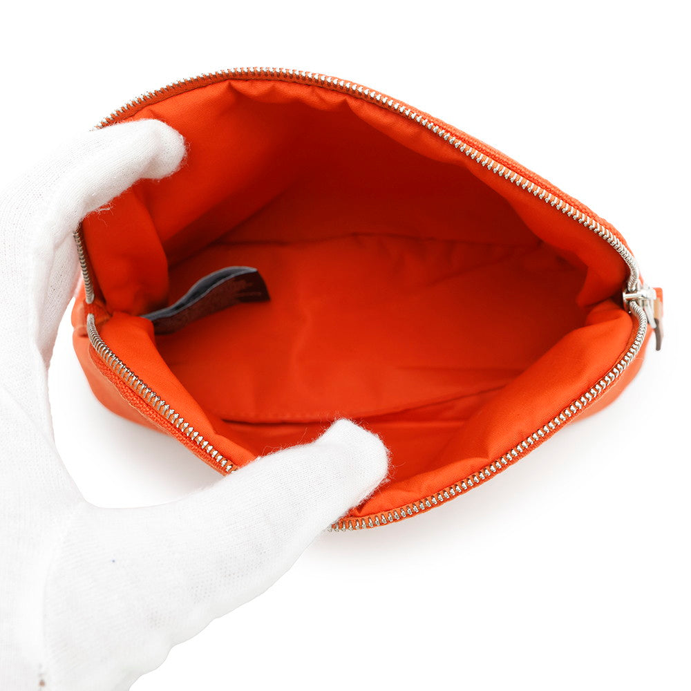 HERMES Bolide Pouch Orange Canvas Size Mini
