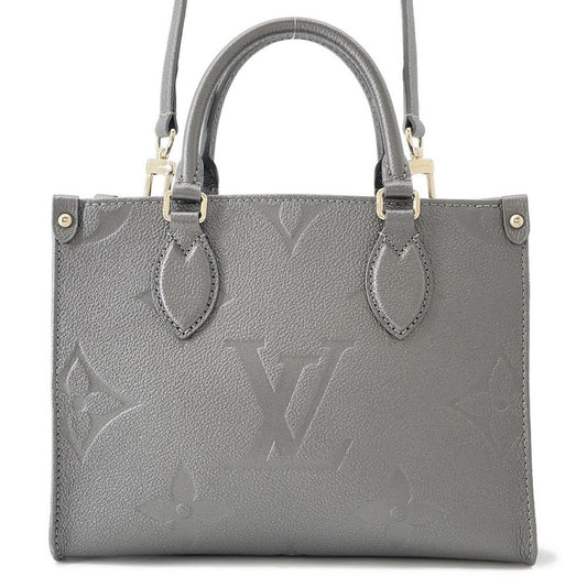 LOUIS VUITTON Onthego GunmetalM12886 Monogram Empreinte Leather Size PM