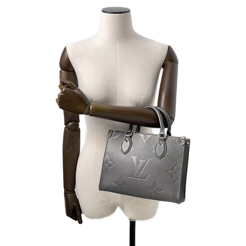LOUIS VUITTON Onthego GunmetalM12886 Monogram Empreinte Leather Size PM