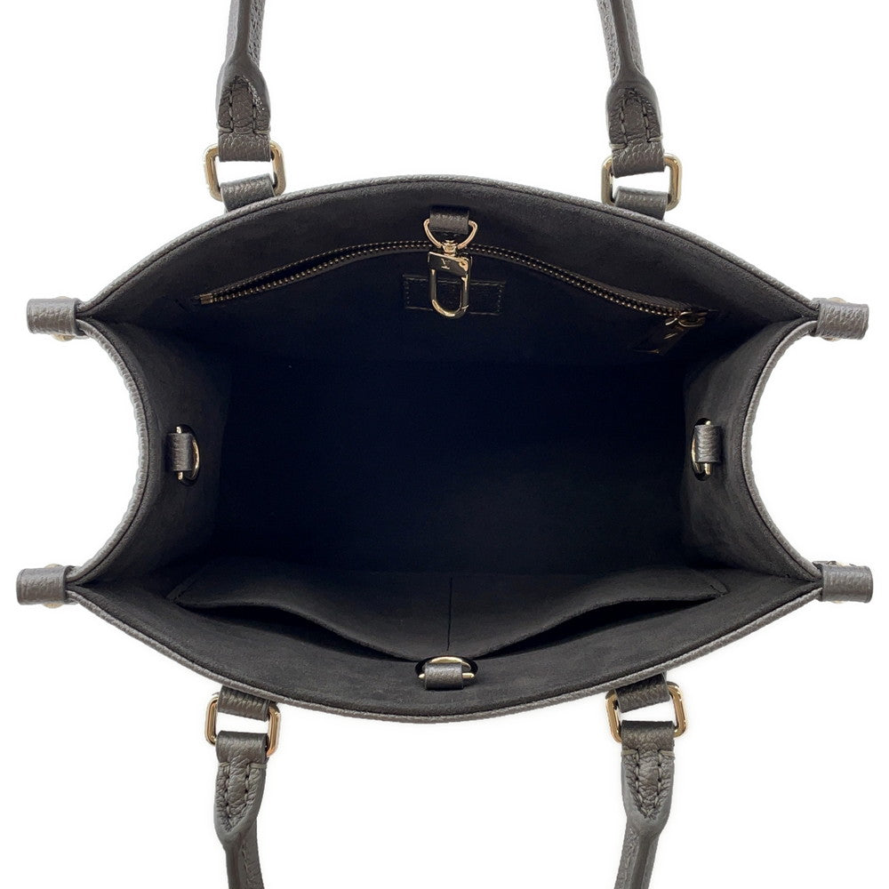 LOUIS VUITTON Onthego GunmetalM12886 Monogram Empreinte Leather Size PM