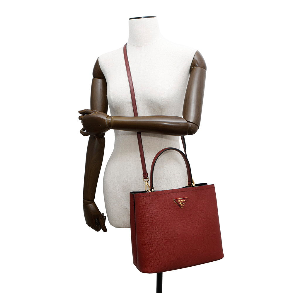 PRADA Panier 2WAYBag Red1BA212 Leather
