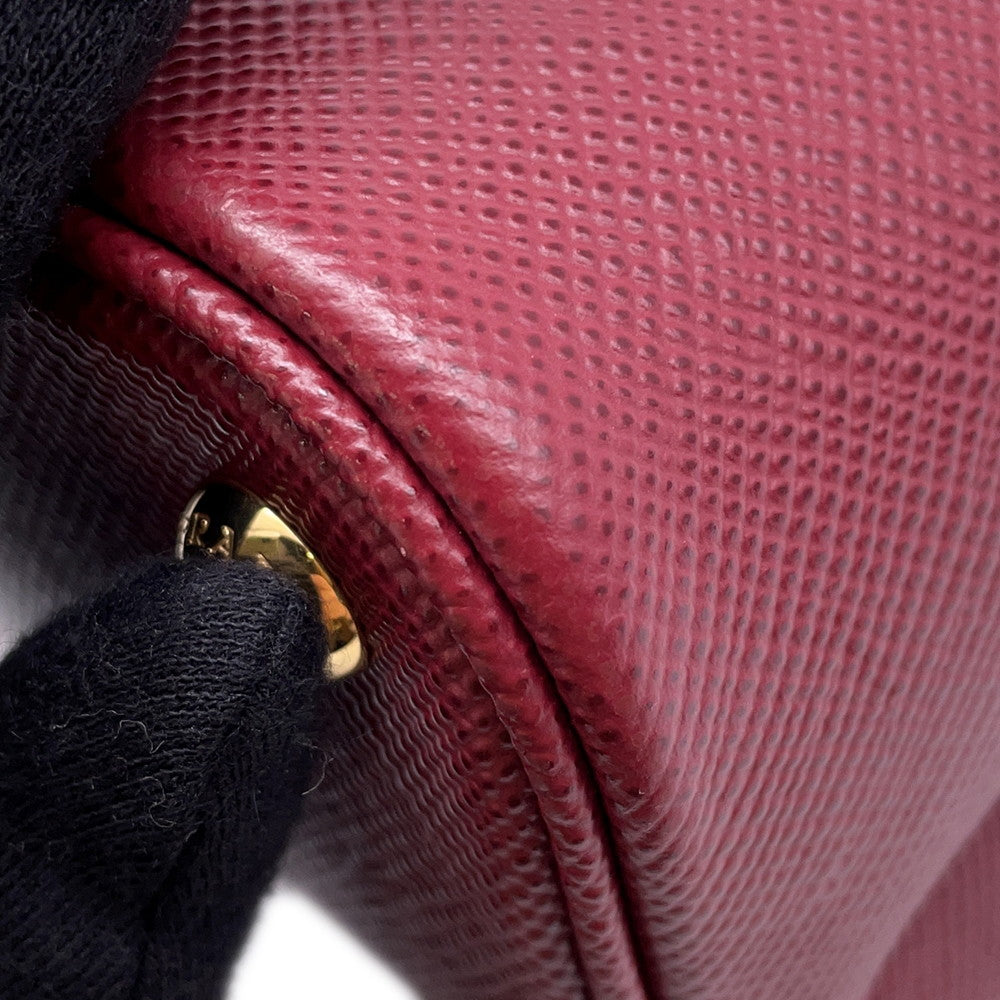 PRADA Panier 2WAYBag Red1BA212 Leather